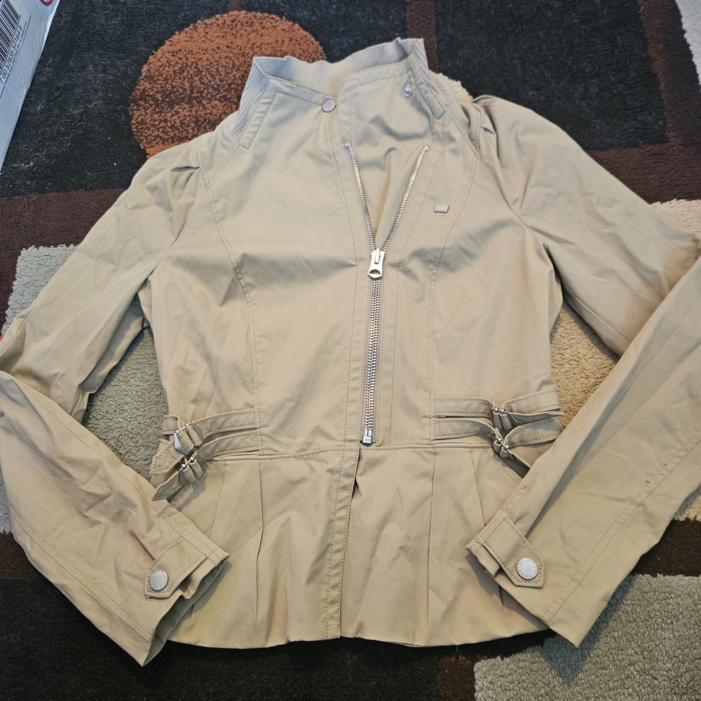 Armani Exchange Women's Beige Utility Jacket